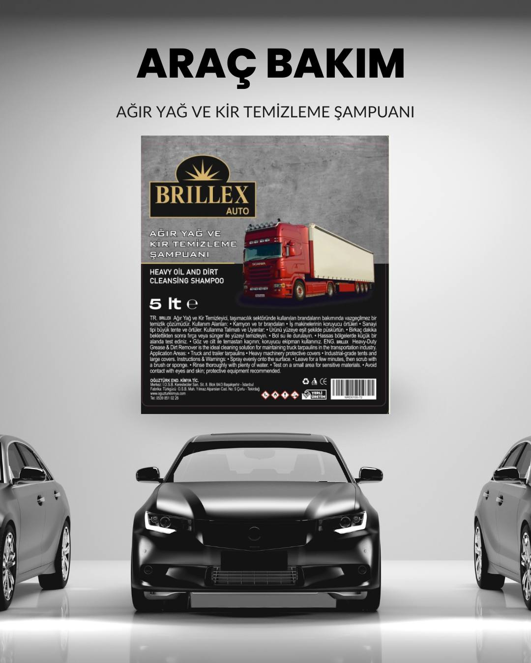 Ağır Yağ ve Kir Temizleme Şampuanı